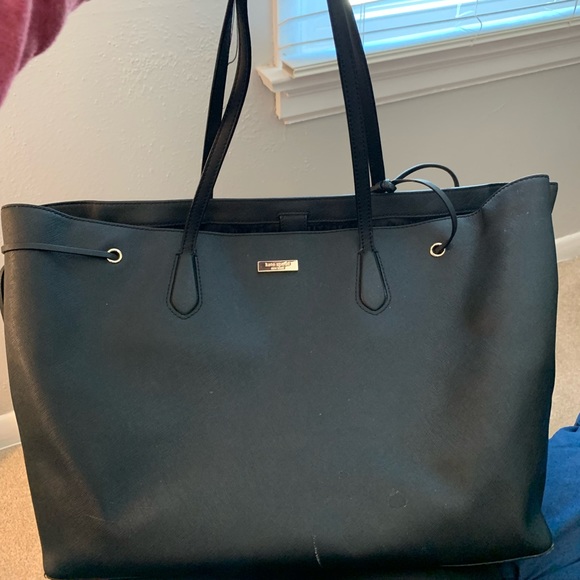 kate spade Bags Large Black Leather Kate Spade Work Bag Poshmark